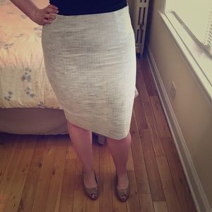 Light Grey Pencil Skirt